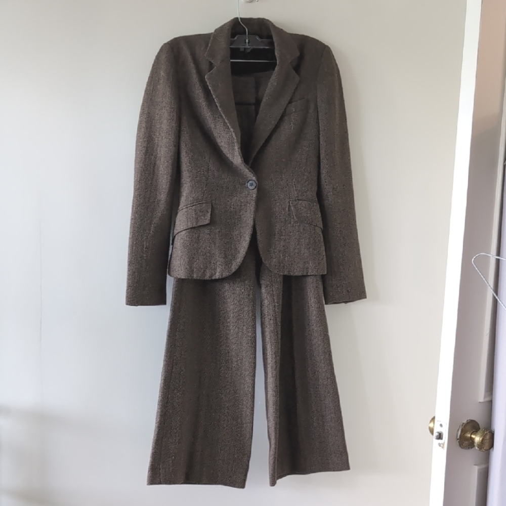 Zara Herringbone Blazer and Pants Set Size 2